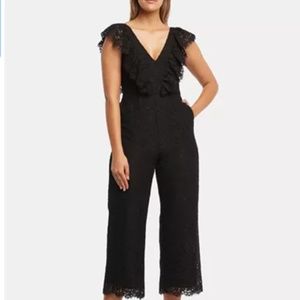 Bardot Malia Cropped Lace Jumpsuit